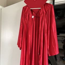 Red Graduation Gown