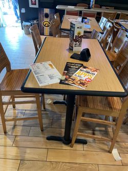 Tables and chairs