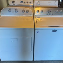 Whirlpool, Electric Steam Dryer, Maytag, Silver Washer