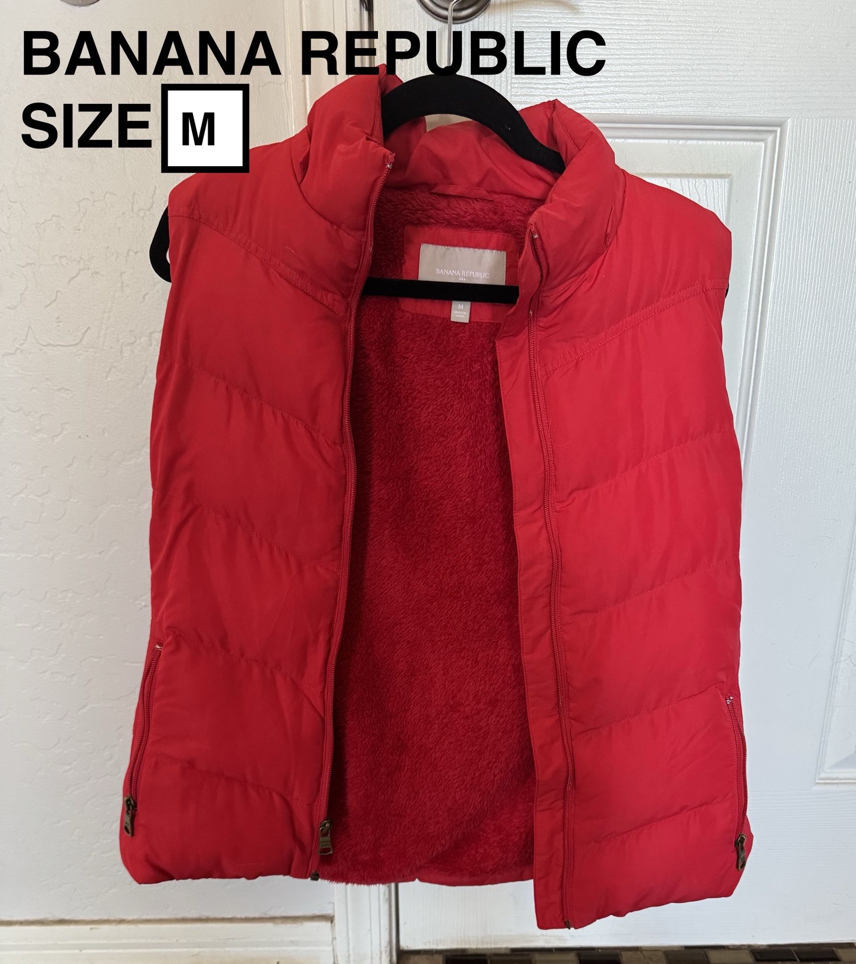 BANANA REPUBLIC FUR LINED VEST