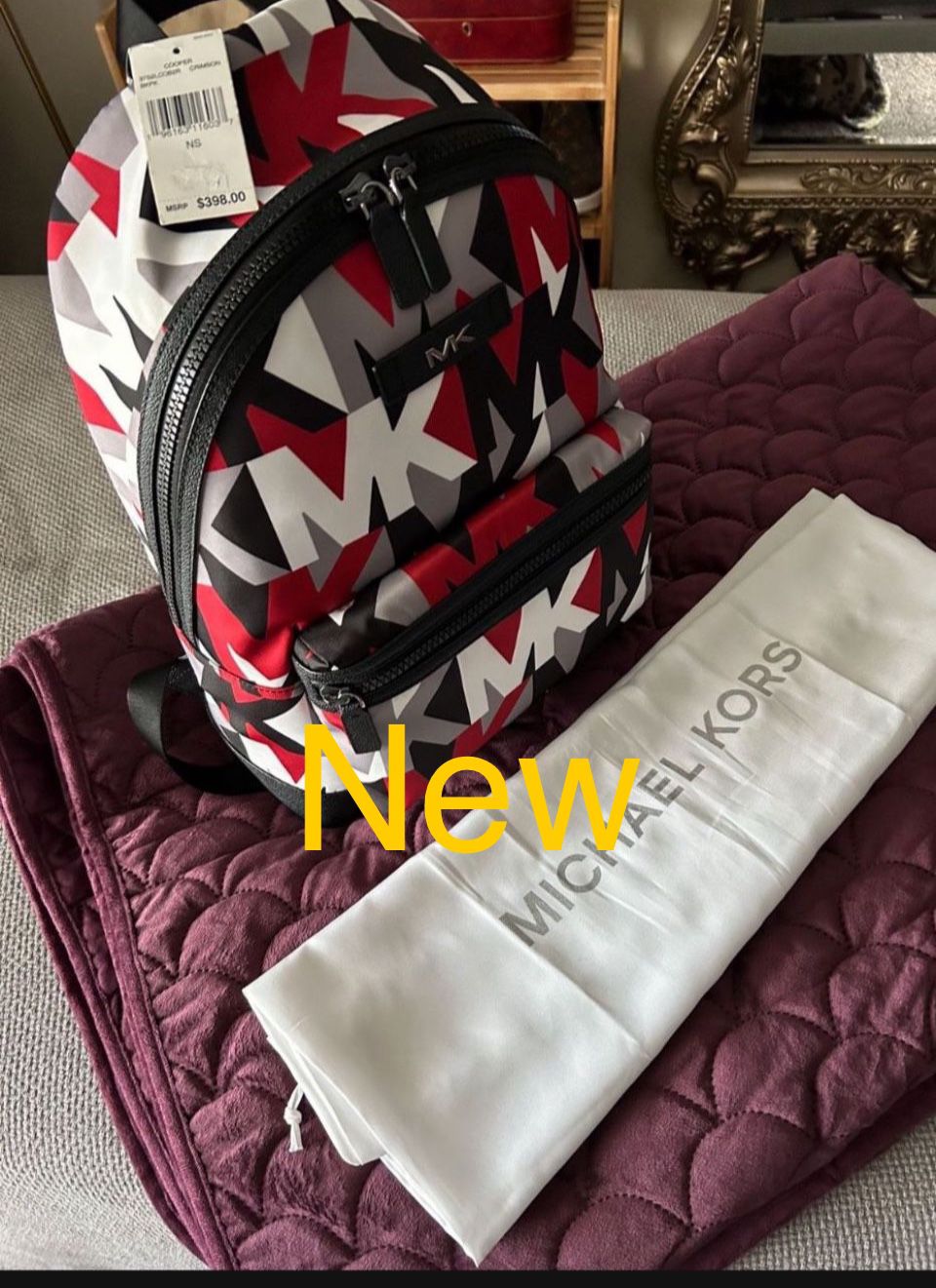 Brand new, Michael Kors, backpack with bag