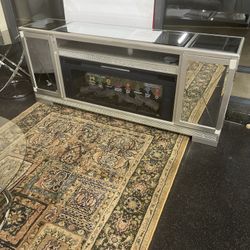 TV Stand With Fireplace Option On Sale