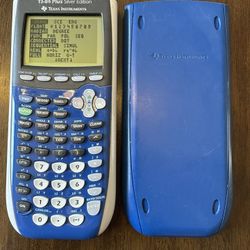 TI-84 Plus Silver Edition Calculator - Blue