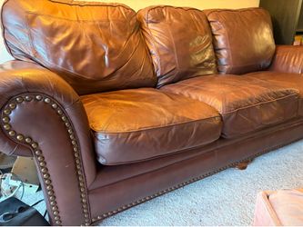 Leather 3 seats sofa