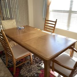Dining Table Set With 4 Chairs
