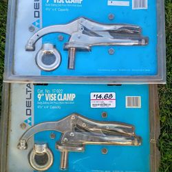 9 In Vice Clamp 4.5x4" Capacity 