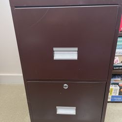 File Cabinet - 2 drawers Metal Steel - Office, Home, File Organizer