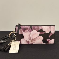 Clutch-style Wallet with Cuff - Floral