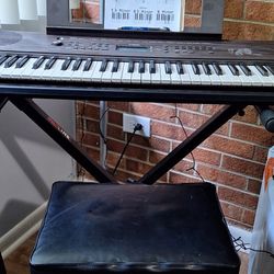 Keyboard with stand & stool 