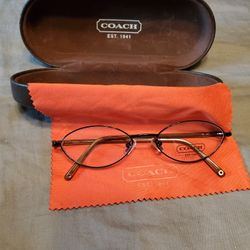 Coach Eyeglass Frame with Lesther Coach Case.  New 