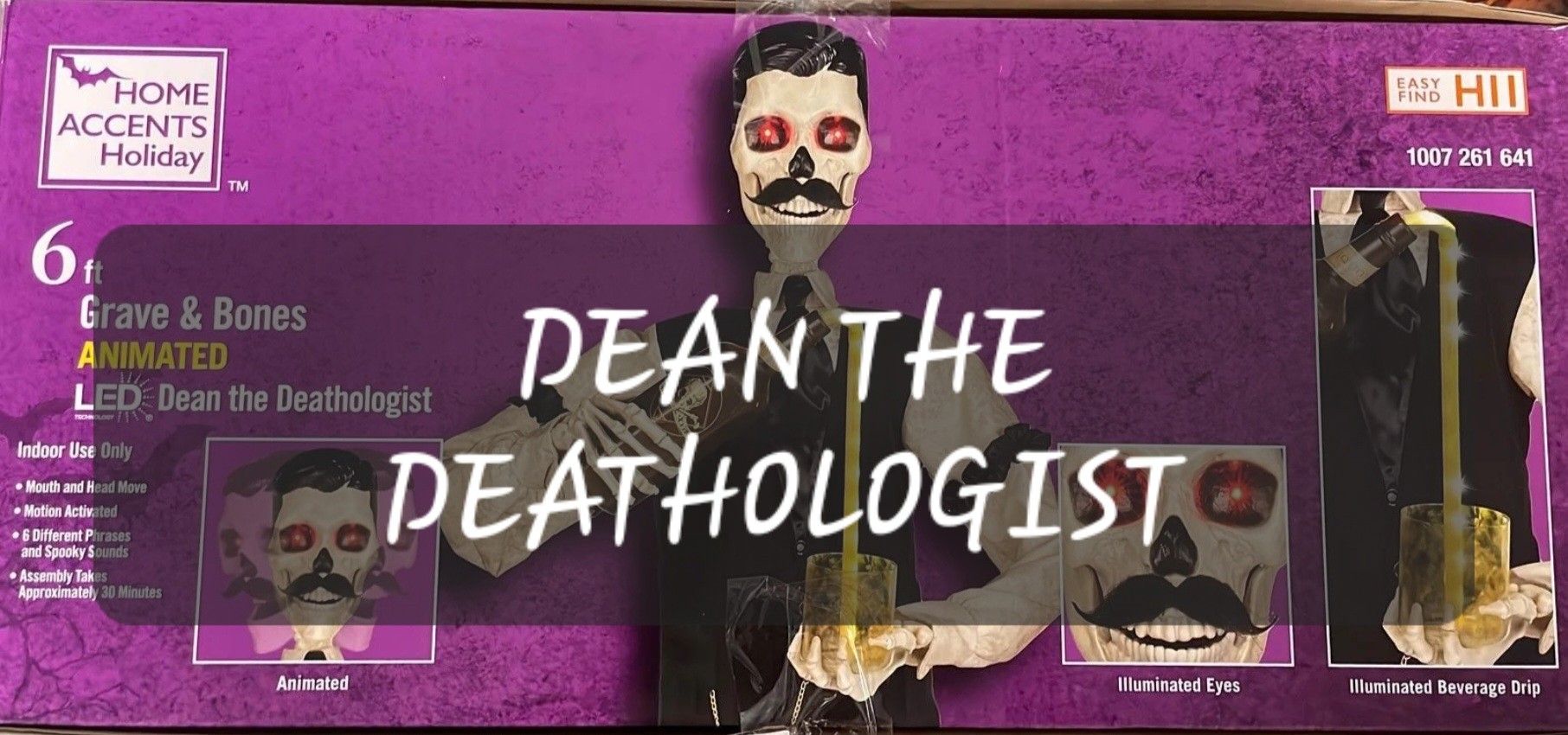 New In Box! Dean The Deathologist Animated Halloween!