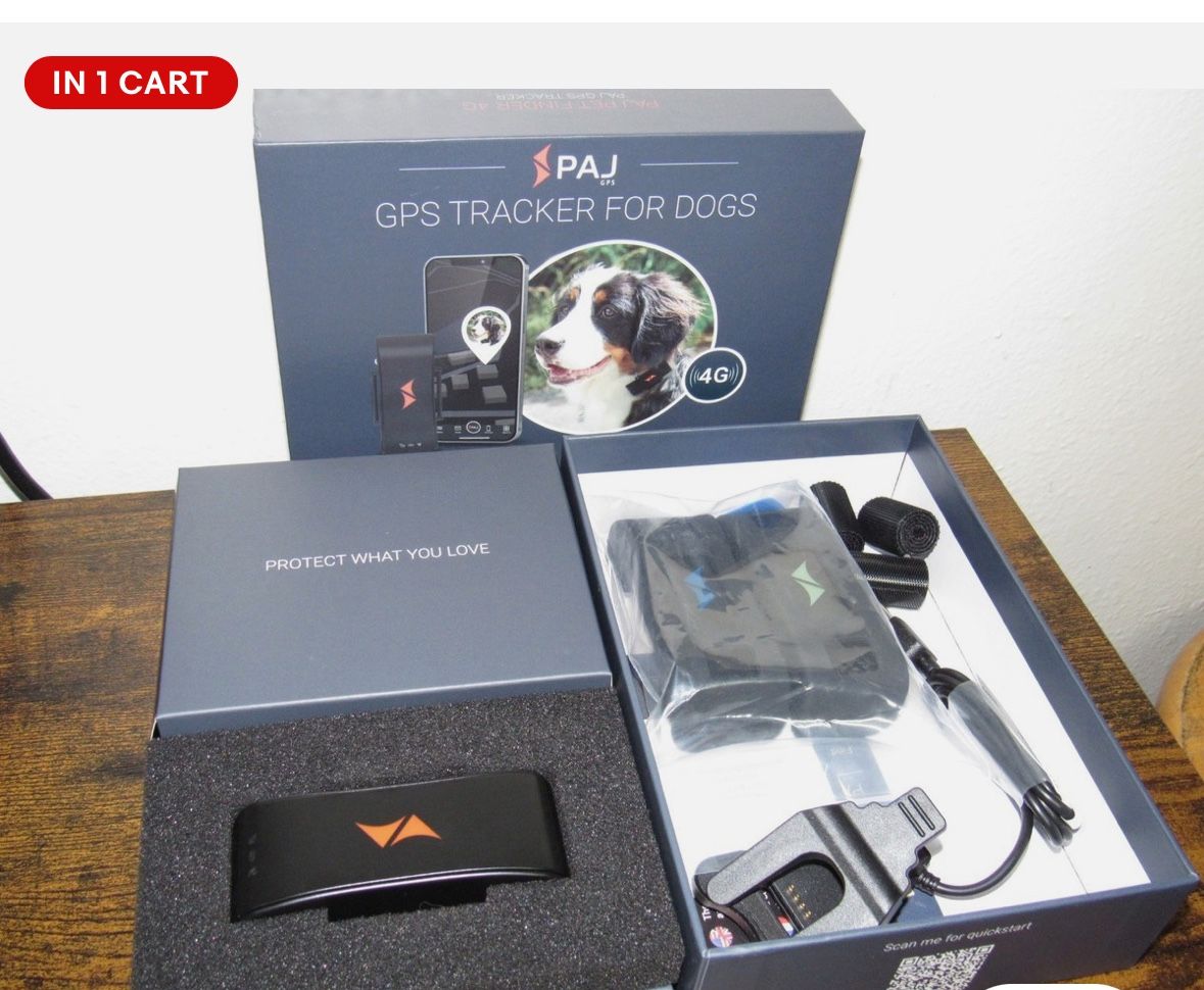 Dog Tracker 4G Real-Time Tracking Runaway Alerts Waterproof Long-Range