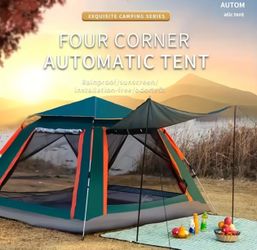 Four Corner Automatic Tent - brand new automatic, easy up and new in the box