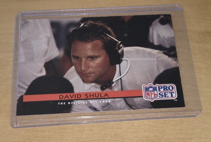 DAVID SHULA Cincinnati Bengals 1992 Pro Set Football Card #135