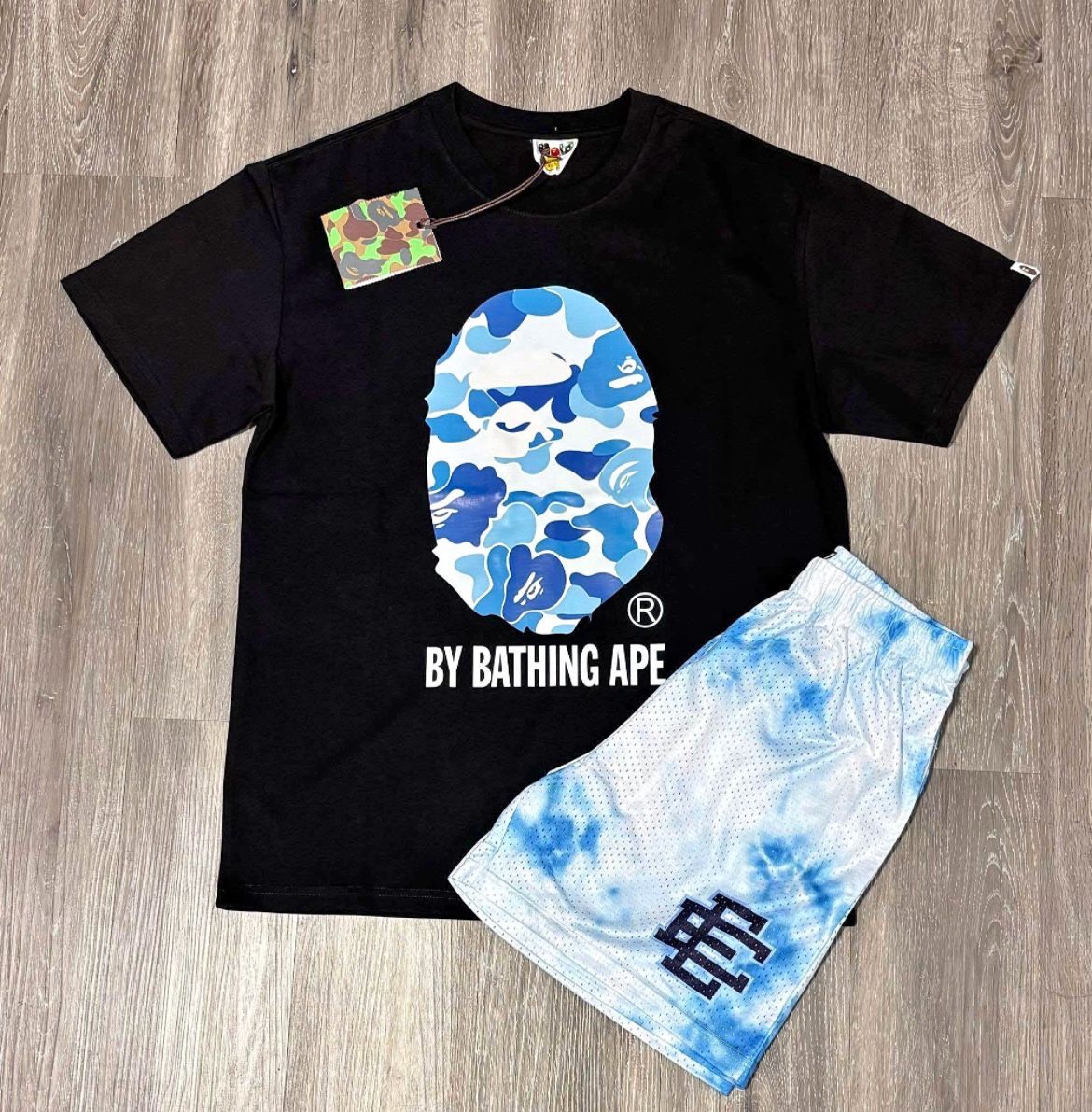 Bape T Shirt  Eric Emanuel Shorts 