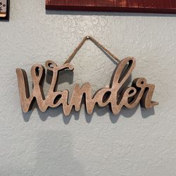 Wander Wall Sign 