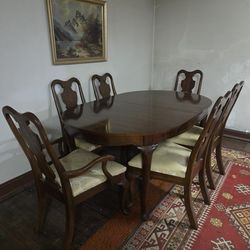 Dining Table & China Cabinet Set