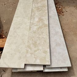 Ivory Mahal Quartz Backsplash 6” x 110” – 9 Pieces