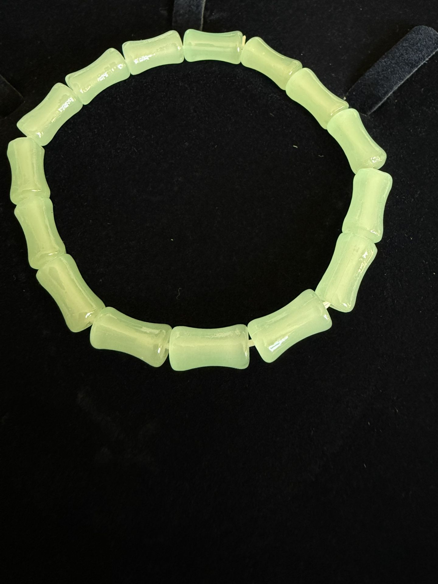 Bamboo Shape Jade Style Bracelet