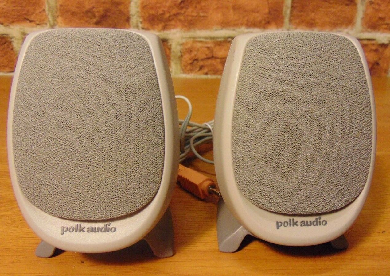 Small Polk Audio computer speakers(pre-used)