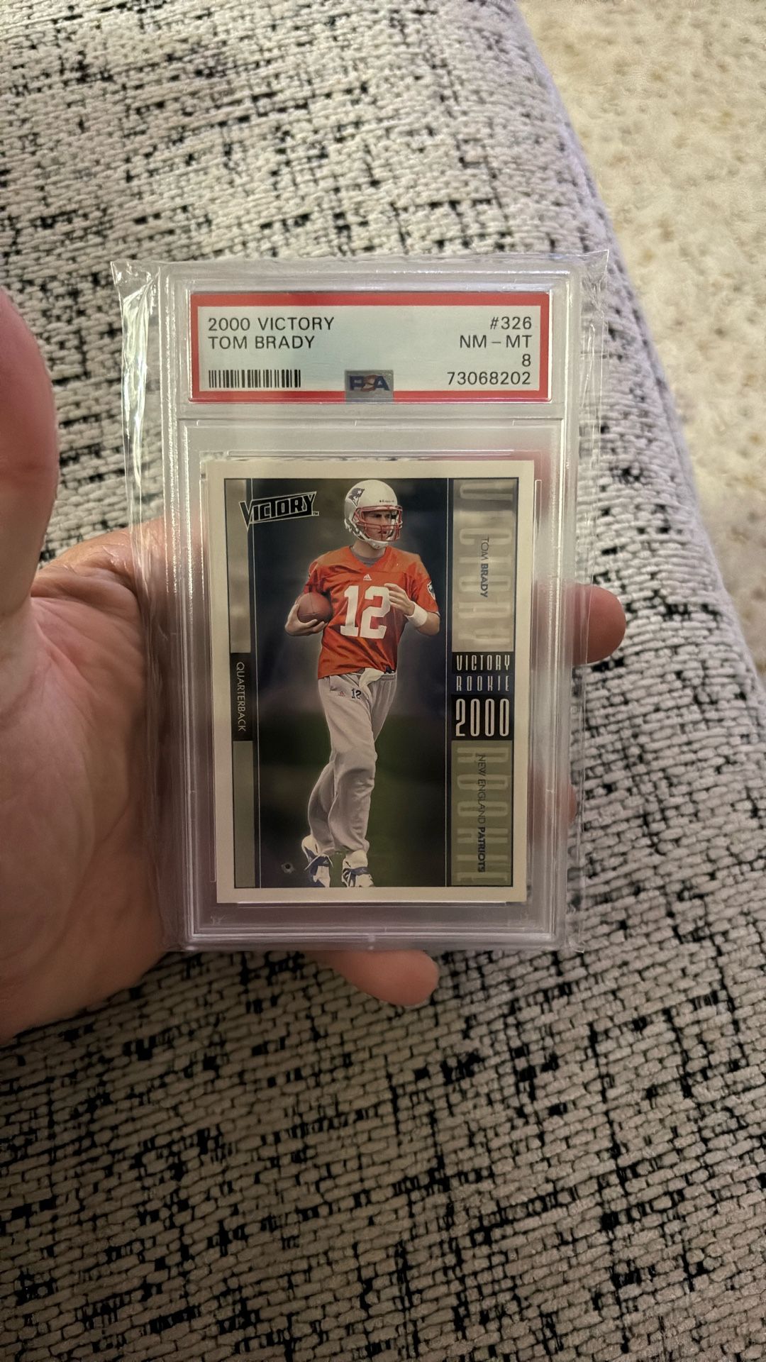 2000 Victory Tom Brady Rookie Card Psa 8