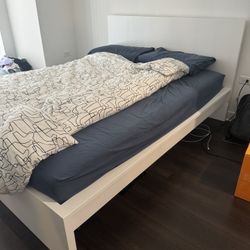 IKEA Malm Bed Frame And Haugesund Mattress