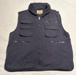Haband Traveling Fisherman Multi-Pocket Zip-Up Vest