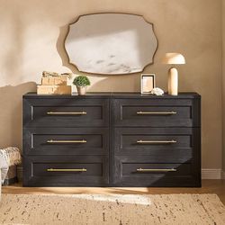 A278-mopio Blake 3 Drawer Dresser for Bedroom, Chest of Drawers, Wood Dresser Organizer, Modern Farmhouse, Tall Night Stand, Enhanced Safety, Sturdy C