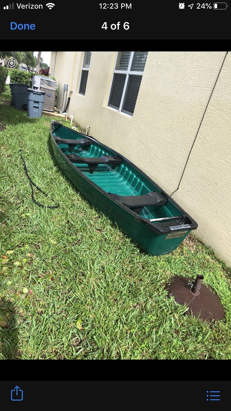 3 person canoe with electric motor