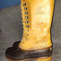 LACROSSE Mountaineer Tall Leather Duck Winter Work Boots