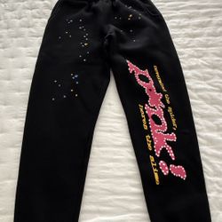 Sp5der Sweatpants Black Size M - FAST PICKUP