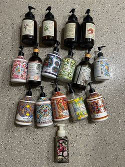 Recycled soap dispenser & candle holders