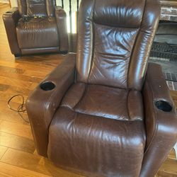 Pottery Barn Genuine Leather Recliners 
