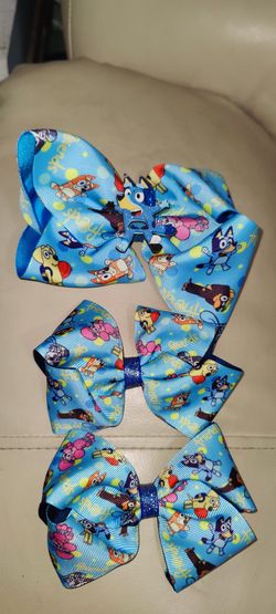 Girls Bluey Hair Bows
