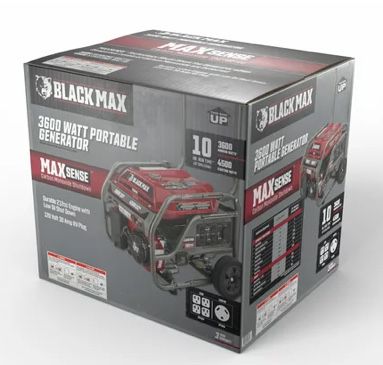 Black Max 3600 Watt Portable Generator 