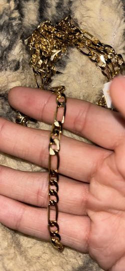Gold chain bracelet 10pc