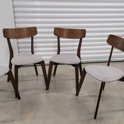 Mid Century Modern Dining Chairs - Set Of 4