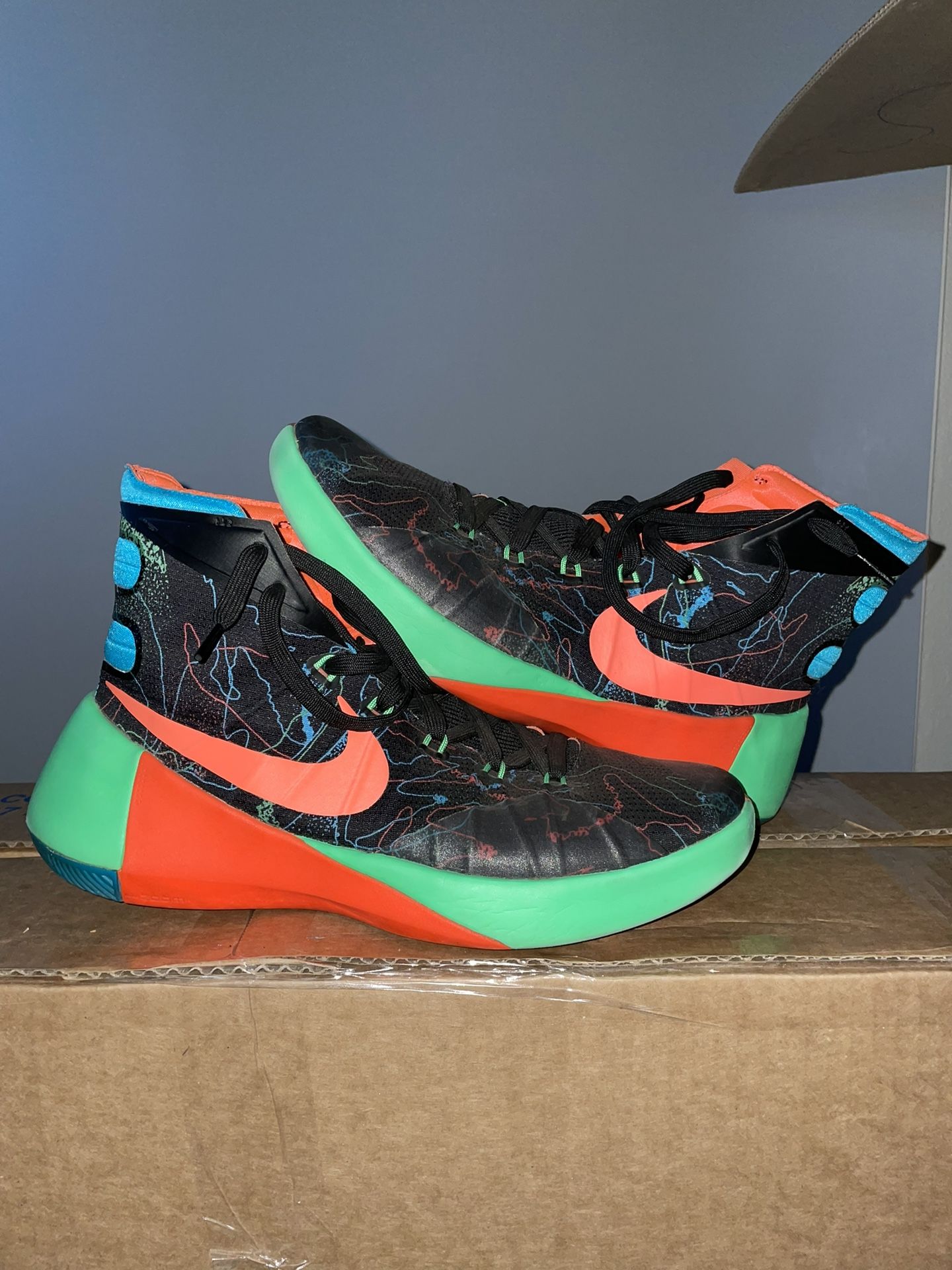 Nike Hyperdunk 2015 Premium Black Blue Lagoon for Sale in Marina Del Rey CA OfferUp