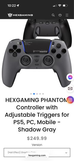 PHANTOM Controller with Adjustable Triggers for PS5, PC