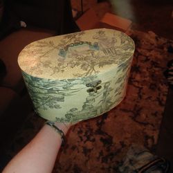 Velvet Lined Hat Box