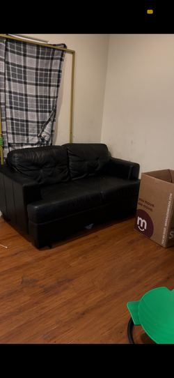 Black love seat