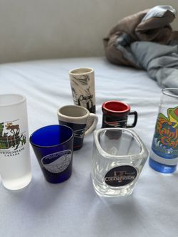 7 Different Shot Glasses  Singles And Doubles 