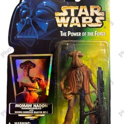 Star Wars 1996 Collection 2 Mona’s Bacon “Hammerhead” With Double-Barreled Blaster Rifle Holo