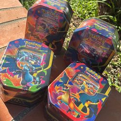 Pokemon Mega Evolutions Mega Charizard X & Y Tins 🔥