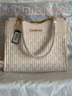 Brand New Bebe Monogram Satchel