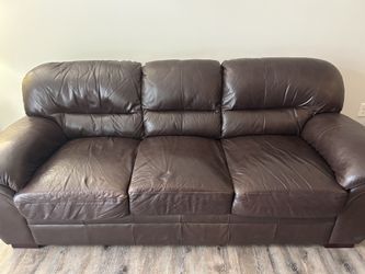 Genuine Leather Sofa Set