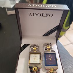 Brand New Set Of ADOLFO mans Watch Gorgeous 