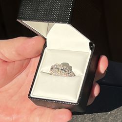 2-1/2 Ct. T.W. Certified Emerald-Cut Diamond Past Present Future Frame Engagement Ring in 14K White