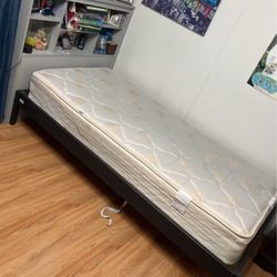 Twin Bed With Bookshelf Headboard 