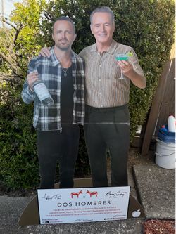 Dos Hombres Mezcal Aaron Paul Bryan Cranston Cardboard Cutout